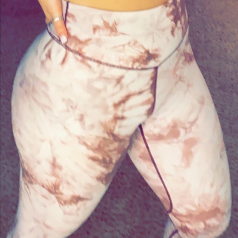 Balance athletica vitality Pink tie dye leggings size M